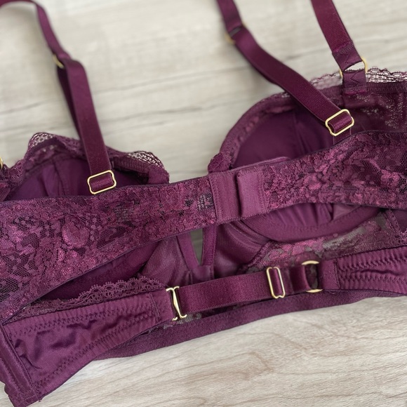 Purple Long Line Bra - Picture 6 of 7